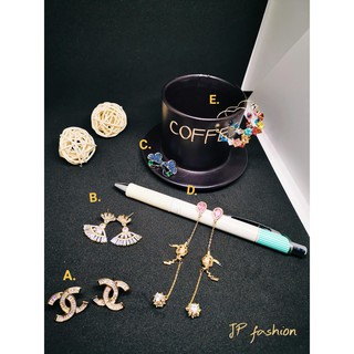 ต่างหูแฟชั่นเกาหลี เครื่องประดับแฟชั่นสตรี ❤️พร้อมส่ง Earring of korean fashion #C