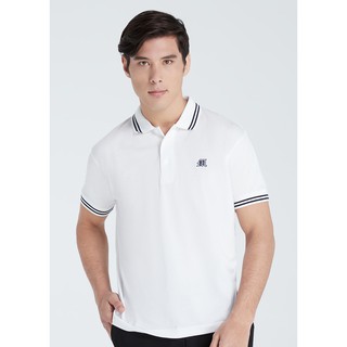 เสื้อโปโลแขนสั้นผู้ชาย Maximo Dente คอปก ลายริ้ว คลาสสิค สไตล์ยุโรป สำหรับผู้ใหญ่ รุ่น S-03