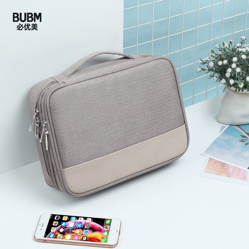 BUBM Electronic Organizer Suitcase Case Multi-Functional Digital Storage Bag USB Cables Power Bank iPad Household Collec