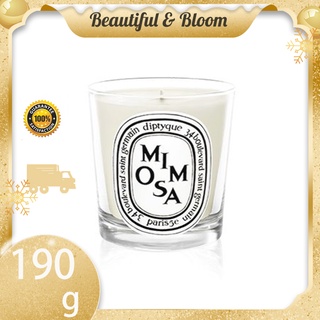 Diptyque scent candle 190g Baies Lys Mimosa Rose Ambre Jasmin (ดิปทีค)