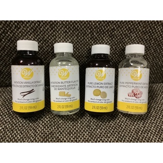 Wilton Vanilla Extract / Butter Flavor / Lemon Extract / กลิ่นวนิลา กลิ่นเนย เลม่อน เปปเปอร์มิ้น วิลตัน กลิ่นผสมอาหาร