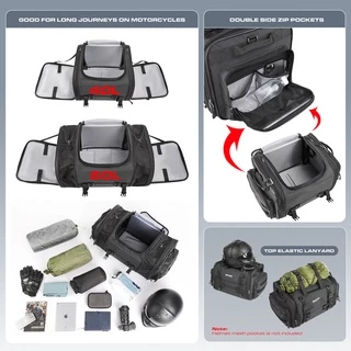 Rhinowalk 40L-60L กระเป๋าท้ายมอเตอร์ไซต์งาน กระเป๋าเดินทางมอเตอร์ไซค์