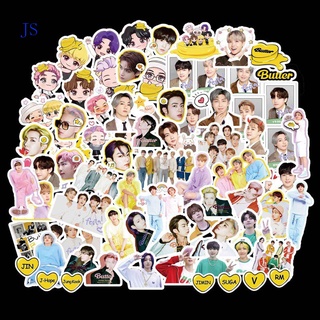 Js สติ๊กเกอร์ Kpop Bts Butter Song Comeback 76 ชิ้นสําหรับตกแต่งสมุดภาพ Jimin V
