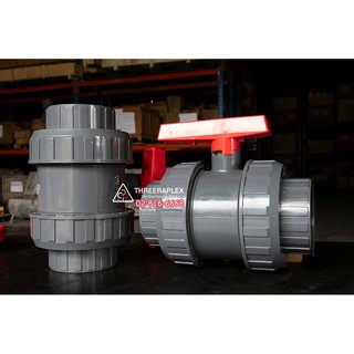 UPVC UNION BALL VALVE 3นิ้ว (แบบเกลียว) วาล์วสระว่ายน้ำ บอลวาล์วPVC บอลวาล์วยูเนี่ยน อุปกรณ์ประปาระบบน้ำ วาล์วอุตสาหกรรม