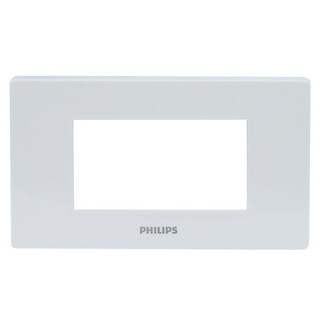 หน้ากาก หน้ากากสวิตซ์-ปลั๊ก ฝาครอบ สวิทซ์ 3 ช่อง PHILIPS สีขาว 3-MODULE COVER PLATE PHILIPS WHITE