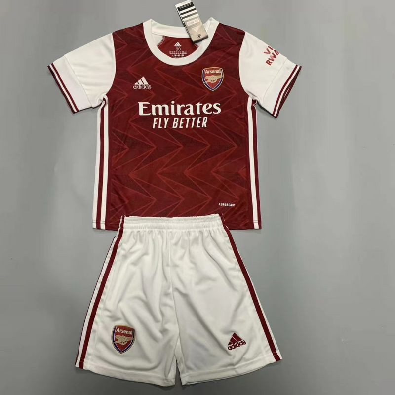 Arsenal Home 20/21 Kids Boys Jersey Free Pants