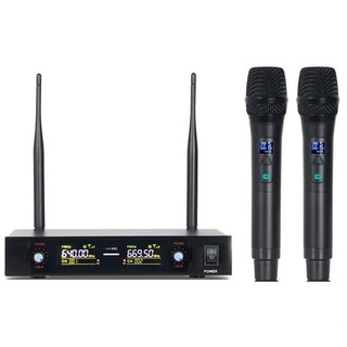 ไมโครโฟนไร้สาย ไมค์ลอยคู่ไร้สาย UHF Microphone Wireless Winmax-DR188