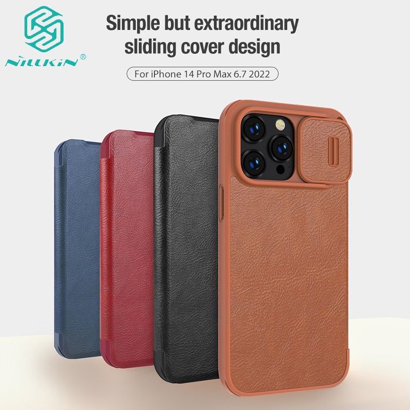 พร้อมส่ง แท้ % เคสหนังฝาพับ QIN PRO For iPhone 14/14 Plus/14 Pro/14 Pro Max NILLKIN QIN PRO leather case