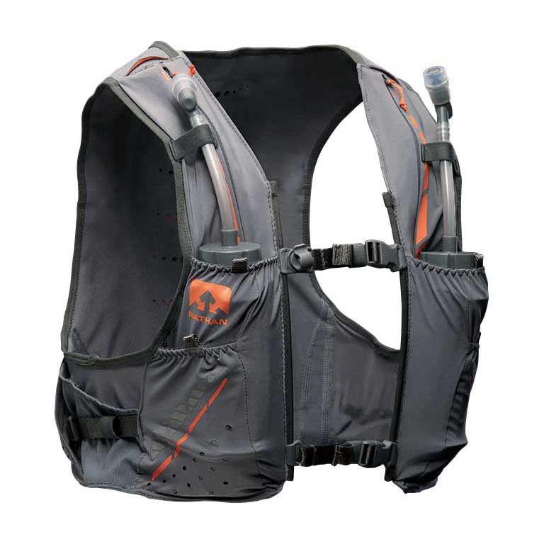 Nathan VaporKrar Race 4L MEN เป้น้ำสำหรับวิ่งเทรล บรรจุ 4 ลิตร พร้อมขวดน้ำนิ่ม มีหลอดยาว 500 ml x 2