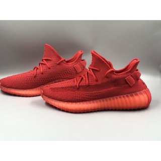 【ลดราคา】 New Yeezy Boost 350 V2 ALL RED ของแท้ พร้อมส่ง รองเท้ากีฬา รองเท้าวิ่ง 2022