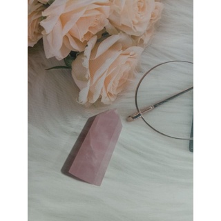 โรสควอทซ์ หินพลังงาน หินนำโชค rose quartz power stone -พร้อมส่ง