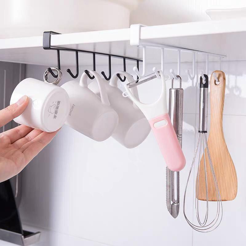 Cantolan Serbaguna STAINLESS STEEL Hanger Gantungan Lemari Dapur Rak Dapur Hook Gantung Tas Syal
