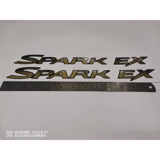 สติ๊กเกอร์ SPARK EX สีทอง ติดแก้มประตู ISUZU