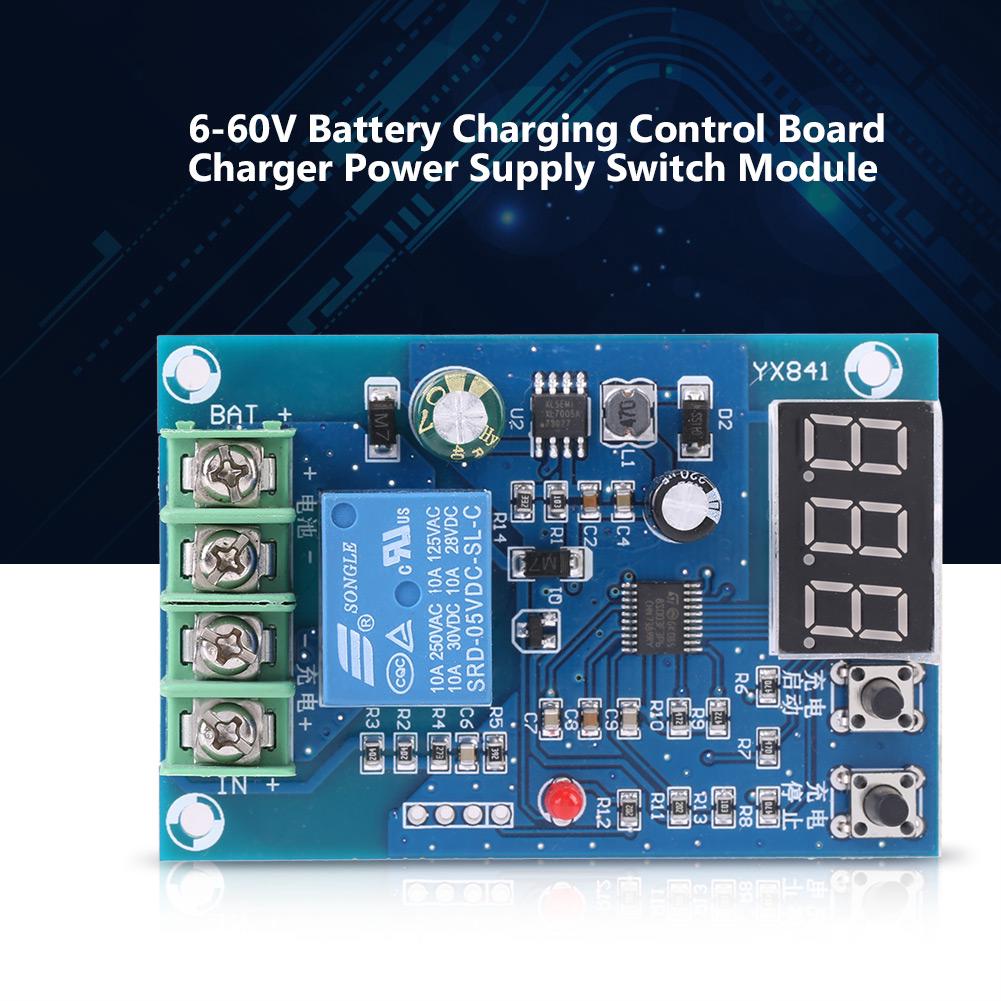 อุปกรณ์ชาร์จแบตเตอรี่ 6-60 V Control Power Battery Switch Charger