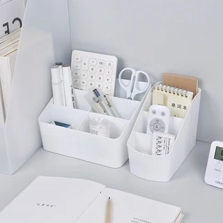 HomeDee ฟรีสติ๊กเกอร์ กล่องใส่ของ 4ช่อง 5 ช่องเก็บอุปกรณ์เครื่องเขียน ของใช้ส่วนตัวหรืออุปกรณ์ในบ้าน