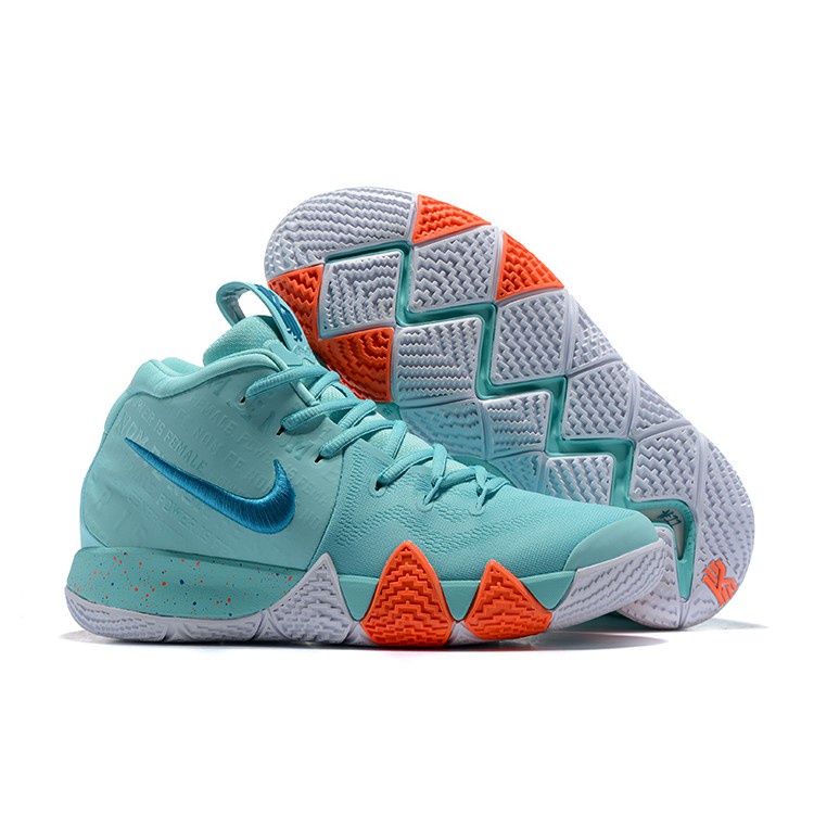 พร้อมส่ง️รองเท้าบาสเก็ตบอลผู้ชาย Nike Kyrie 4 is Female” Aqua/Neo Turquoise | Shopee Thailand