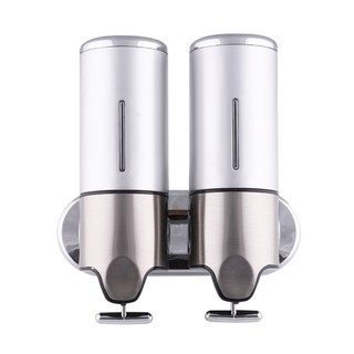 อุปกรณ์ในห้องน้ำ ห้องน้ำ ที่กดสบู่ MOYA HSD-8009-2 สีเทา-โครม SOAP DISPENSER MOYA HSD-8009-2 GREY-CHROME