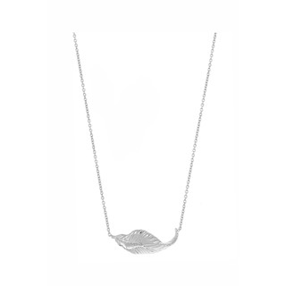 Aevari Twisted Leaf Necklace Sterling Silver 925 สร้อยคอ สร้อยคอเงินแท้ สร้อยคอจี้ใบไม้ เงินแท้ 925