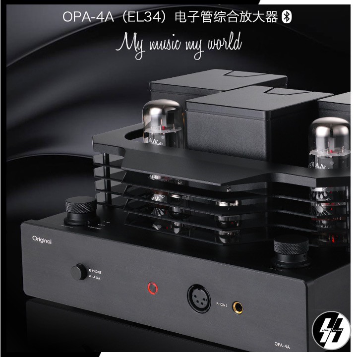 แอมป์หลอด-แอมป์หูฟัง  | Original -  OPA-4A (EL34) | Vacuum Tube 12AU7 X2, EL34x2 - 6 Watts (RMS) (โป