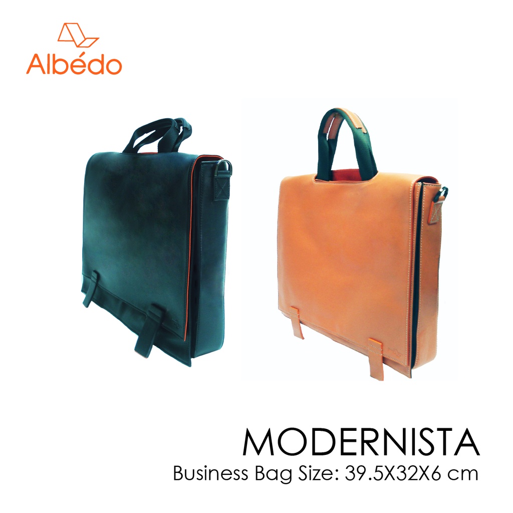 [Albedo] MODERNISTA BUSINESS BAG กระเป๋าเอกสาร หนังแท้ รุ่น MODERNISTA - MO00199/MO00174