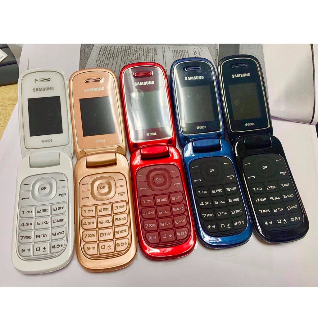 โทรศัพท์มือถือซัมซุง SAMSUNG GT-E1272  ใหม่ (สีขาว) มือถือฝาพับ ใช้ได้ 2 ซิม ทุกเครื่อข่าย AIS TRUE DTAC MY 3G/4G ปุ่มกด