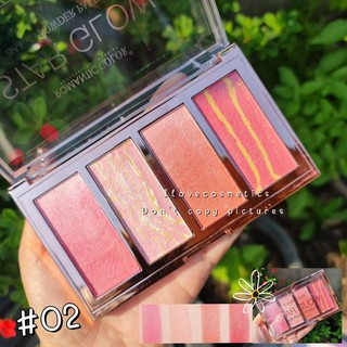 G1904 Romantic Color Star Glow พาเลทบลัชออน ไฮไลต์ อายแชโดว์ ในตลับเดียว คุ้มในคุ้ม ไฮไลท์สีวิ้งๆ