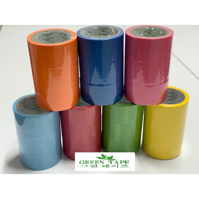กระดาษกาวย่นสี 8 สี ขนาด 2 นิ้ว ยาว 20 หลา บรรจุ 3 ม้วน