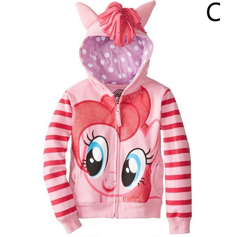 My Little Pony เด็กแจ็คเก็ตสาวแจ็คเก็ตฤดูใบไม้ผลิฤดูใบไม้ร่วงฝ้ายเด็กแปลกใหม่ ที่คลุมด้วยผ้า เด็กเสื้อคลุมน่ารัก ๆ - รูปที่ 4