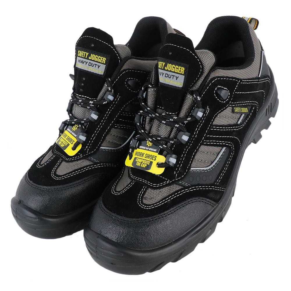 รองเท้านิรภัย SAFETY JOGGER หนัง เบอร์ 42 สีดำ SAFETY SHOES SAFETY JOGGER JUMPER LEATHER 42