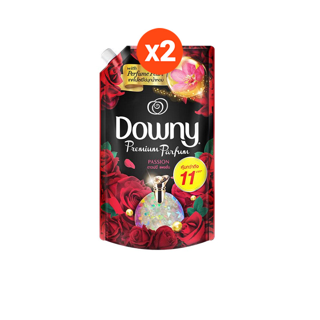 [แพคสุดคุ้ม] Downy ดาวน์นี่ น้ำยาปรับผ้านุ่มสูตรเข้มข้น ถุงเติม กลิ่นแพชชั่น 1.25 ลิตร x2 แพ็ค Laundry Softener Passion