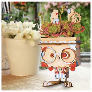 DIY Flower Pot -Pot Bunny- กระถางต้นไม้ ลายกระต่ายน้อย รหัส FT741