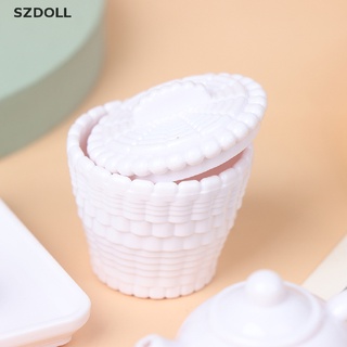 [cxSZDOLL]  6pcs/set 1:12 Dolls House Miniature Cups &amp; Pot Set Direction Furniture Toys  DOM