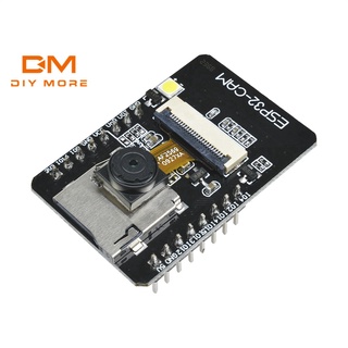 DIYMORE 5V ESP32-CAM+โมดูล กล้องบลูทูธ  ESP32 บอร์ดพัฒนาบลูทู ธ WIFI พร้อมโมดูลกล้อง OV2640