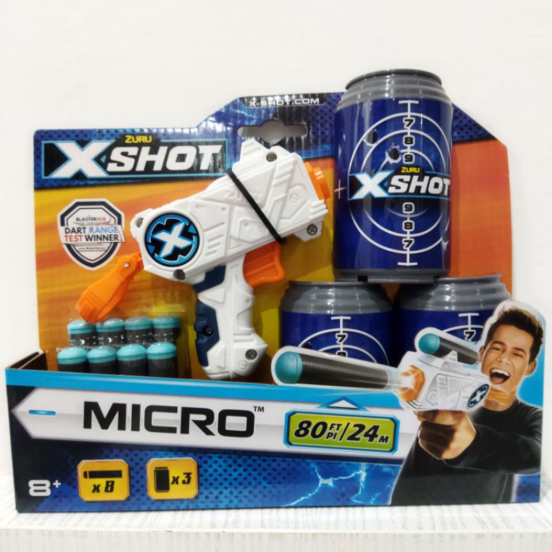 ต้นฉบับ zuru Xshot micro 80 ฟุต pl 24 ม. ของเล่นเด็กยิงของขวัญวันเกิดสําหรับเด็กผู้ชาย x shot
