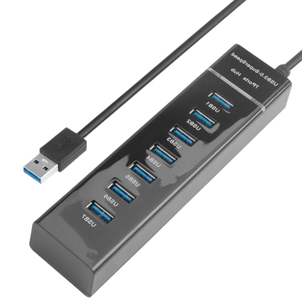 USB 3.0 to 7-port USB Hub Body Multi-Function Dock for PC, Laptop, Ultrabook, Notebook