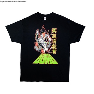 คอลูกเรือเสื้อยืดคอกลมเสื้อยืด GAMA BOMB JUDO KILLER - XLผ้าฝ้ายแท้