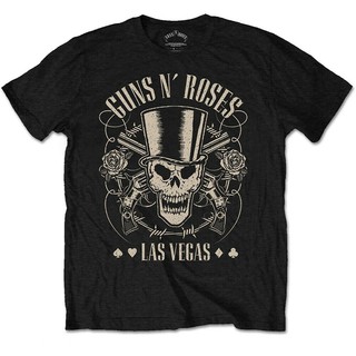 2020 guns n  roses cylinder skull gun las vegas เสื้อยืดลําลองสําหรับผู้ชายแขนสั้นเหมาะกับงานปาร์ตี้ฮาโลวีน