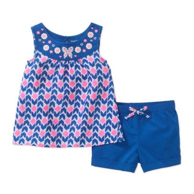 Healthtex ชุดขาสั้นสําหรับเด็กผู้หญิง 2-4T B368