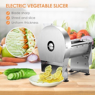 เครื่องหั่นผักและผลไม้แบบใช้ไฟฟ้าแบบแมนนวล Manual electric multi-function vegetable and fruit slicer