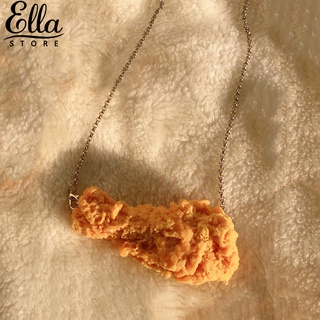 Ellastore123 สร้อยคอจี้รูปปีกไก่เครื่องประดับแบบพกพา