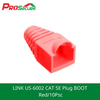 LINK US-6002 CAT 5E Plug BOOT Red/10Psc