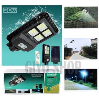 Solar โคมไฟถนน JD 30W ไฟโซล่าเซลล์ + พร้อมขายึด JD9930 / 0816