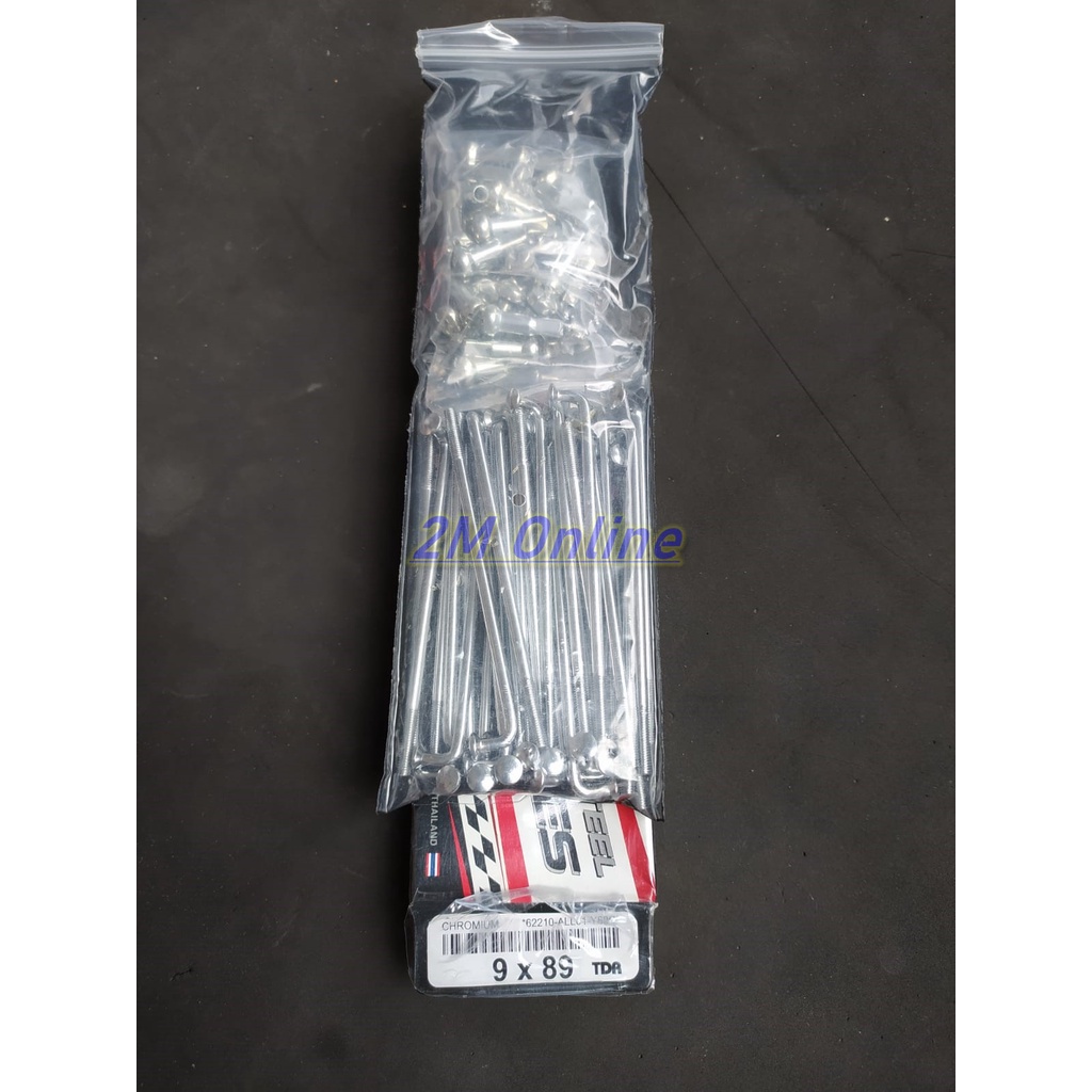 Mdr Spokes 9 x 89 Chrome TDR Racing