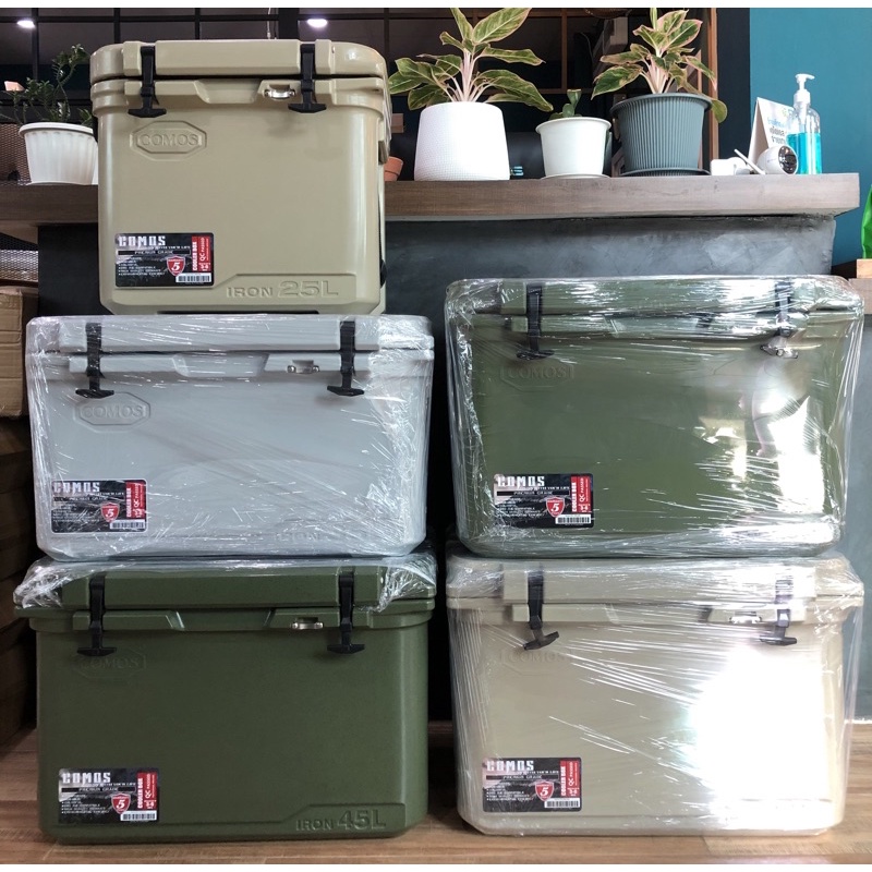 กระติกน้ำแข็ง ถังน้ำแข็ง Cooler box Premium Grade รุ่น IRON 25/45 เก็บความเย็น 3-5 วัน