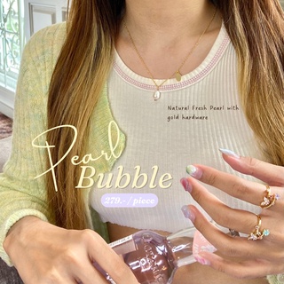 สร้อยคอมุกน้ำจืดแท้ Pearl Bubble แบบ Premium - Thegreenbox.tgb