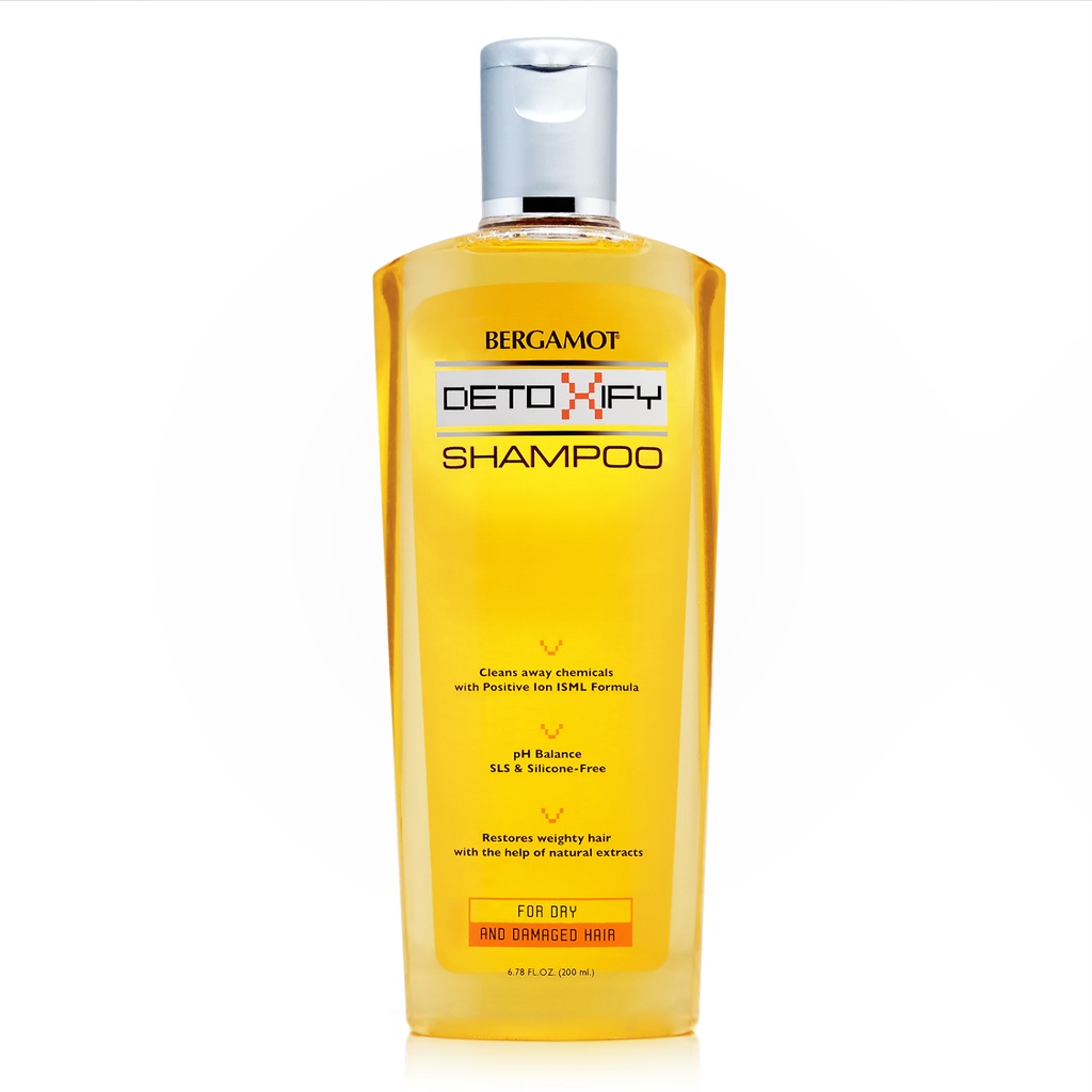 BERGAMOT Detoxify Shampoo for Dry and Damaged Hair 200 ml.