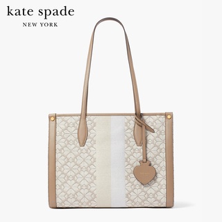 KATE SPADE NEW YORK SPADE FLOWER JACQUARD STRIPED MARKET MEDIUM TOTE PXRUB271 กระเป๋าสะพาย / กระเป๋าถือ