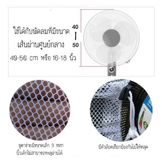 ตาข่ายคลุมพัดลม ที่คลุมพัดลม ที่ครอบพัดลม ป้องกันนิ้วเด็ก แหง่นิ้ว สามารถถอดซักได้