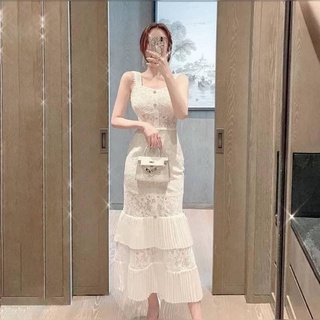 Nannapat Dress สวยหรู ดูดีมีราคา งานพรีเมี่ยมมากนะคะ ใส่ออกงานได้เลยคะ ผ้าลูกไม้ปักแน่นๆ หนานุ่ม