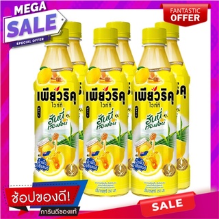 เพียวริคุ ชาขาวพร้อมดื่ม รสฮันนี่เลม่อน 350 มล. แพ็ค 6 ขวด Puriku White Tea Honey Lemon 350 ml x 6